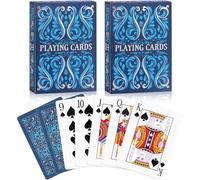 Aomaic Playing Cards 2 Pack Standard Index Playing Card Premium Poker Set Card Games for Adults Deck of Playing Cards for Travel Camping Family Games Night Party Games