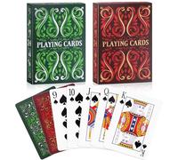 Aomaic Playing Cards 2 Pack Standard Index Playing Card Premium Poker Set Card Games for Adults Deck of Playing Cards for Travel Camping Family Games Night Party Games