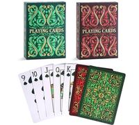 Aomaic Playing Cards 2 Pack Standard Index Playing Card Premium Poker Set Card Games for Adults Deck of Playing Cards for Travel Camping Family Games Night Party Games