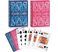 Aomaic Playing Cards 2 Pack Standard Index Playing Card Premium Poker Set Card Games for Adults Deck of Playing Cards for Travel Camping Family Games Night Party Games