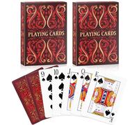 Aomaic Playing Cards 2 Pack Standard Index Playing Card Premium Poker Set Card Games for Adults Deck of Playing Cards for Travel Camping Family Games Night Party Games