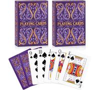 Aomaic Playing Cards 2 Pack Standard Index Playing Card Premium Poker Set Card Games for Adults Deck of Playing Cards for Travel Camping Family Games Night Party Games