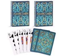 Aomaic Playing Cards 2 Pack Standard Index Playing Card Premium Poker Set Card Games for Adults Deck of Playing Cards for Travel Camping Family Games Night Party Games