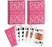 Aomaic Playing Cards 2 Pack Standard Index Playing Card Premium Poker Set Card Games for Adults Deck of Playing Cards for Travel Camping Family Games Night Party Games