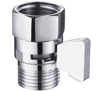 Aomasi Shower Head Shut-Off Valve High Pressure Reducer with Handle Lever for Hand Shower Chrome
