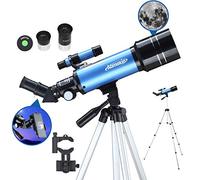 Aomekie Astronomical Telescope 40070 Telescopes for Beginners with Adjustable Tripod Phone Adapter and Metal Moon Filter