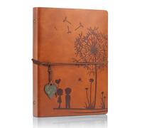 Aomiduo A5 Notebook 200 Pages Dandelion Refillable Diary Vintage Travel journals for Women