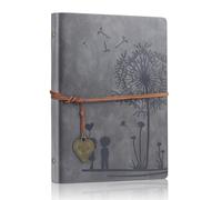 Aomiduo Leather Journal Notebook, Travel journals for Women, refillable Dandelion Notebook