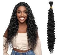 Aomig 65 cm Ponytail Extension Black Braids Extensions Curly Hairpiece Braided Hair Strands for Women Children Girls Synthetic Hair for Braiding Hair Extension Braid for Party Festival Gifts