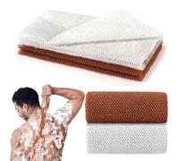 Aomig African Net Sponge, Nylon African Exfoliating Net, Deep Cleaning African Net 2 in 1, Beauty Skin Wash Towel, Body Back Shower Scrubber for Men and Women Removing Dead Skin Dirt Oil, 80×30cm