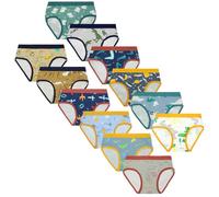 Aomig Boys Briefs 12 Pack Toddler Underwear Kids Triangle Underpants Cute Dinosaur Rocket Training Pants Boys Potty Training Briefs Breathable Underwear Knickers Comfortable Boxer Underwear(110)