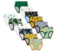 Aomig Boys Briefs 12 Pack Toddler Underwear Kids Triangle Underpants Cute Dinosaur Training Pants Boys Potty Training Briefs Breathable Underwear Knickers Comfortable Boxer Underwear(Upgraded-120)