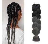 Aomig Braiding Hair Extensions, 1PC Ombre Braiding Hair, Jumbo Braids Hair Extension Synthetic Wig, Fashion Synthetic Braid Hair Extensions for Braiding Twist Braids Hair for Women