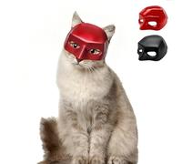 Aomig Cat Bat Mask, Bat Cat Cosplay Hat, Cat Batman Mask, Cat Bat Mask for Halloween, Halloween Red Catbat Mask for Cats, Cute Cat Dress Up Accessories for Cat Kitty Kitten