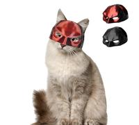 Aomig Cat & Bat Mask, Halloween Cosplay Hat for Cats, Cute Black Catbat Mask