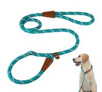 Aomig Dog Slip Lead Nylon Dog Rope Lead, 1.8M Reflective Cat Leashes Anti-Choke Dog Slip Leashes Climbers Rope Ideal for Outdoor Training Running Walking(Blue)