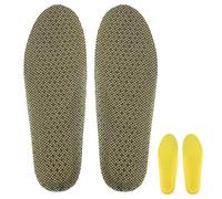 Aomig Elastic Shock Absorbing Foam Shoe Insoles, Breathable Honeycomb Sneaker Replacement Inserts Insole, Adult Unisex Replacement Shoe Insole, Inserts Shoe Insoles against Odour for Trekking, Running