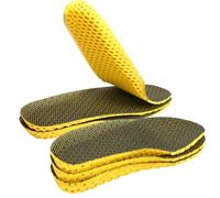 Aomig Elastic Shock Absorbing Foam Shoe Insoles, Breathable Honeycomb Sneaker Replacement Inserts Insole, Adult Unisex Replacement Shoe Insole, Inserts Shoe Insoles against Odour for Trekking, Running