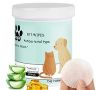 Aomig Eye Wipes Dogs 200 Pads Pet Tear Stain Cleaning Wipes Clean Eye Round Pads Dog Ear Cleaner Wipes Tear Stain Remover For Dogs, Pet Eye Wipes Remove Tear Stains, Dog Eye Crust & Eye Discharge