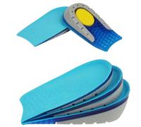 Aomig Height Increase Insoles, Heel Cushion Pads Heel Insole Invisible Heel Lift Inserts, Elastic Shock Absorption Heel Cups Half Increased Heel Shoe Lifts, Elevator Shoe Lift Inserts Men Women 2.5cm