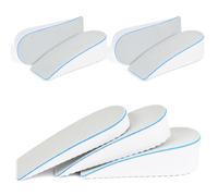 Aomig Height Increase Shoe Insoles, Heel Insole Invisible Heel Inserts, Heel Cushion Pads Half Increased Heel Shoe Lifts, Elevator Shoe Lift Inserts for Leg Discrepancies, Heel Pain Men Women(2.5cm)