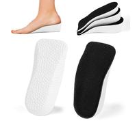 Aomig Height Increase Shoe Insoles, Heel Insole Invisible Heel Inserts, Heel Cushion Pads Half Increased Heel Shoe Lifts, Elevator Shoe Lift Inserts for Leg Discrepancies, Heel Pain Men Women(2.5cm)