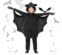 Aomig Kids Bat Vampire Wings Costume Jumpsuit for Halloween