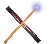 Aomig Magic Wand for Kids Glowing Magic Wand with Light and Sound, Light Up Wand Wand Glow for Wizards and Sorcerer's Apprentices, Costume Accessory for Halloween Cosplay Christmas Birthday(Brown)