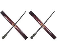 Aomig Magic Wand for Kids, Magic Wand for Wizards and Sorcerer's Apprentices, Wizard Costume Accessory Wizard Dress Up Wand for Halloween Cosplay Christmas Birthday World Book Day(F) (Pack of 2)