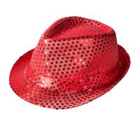 Aomig Sequin Hat and Suspenders, Glitter Bow Tie - Costume Accessories for Hen Party, Jazz Dancers, Gangsters, Rappers, Cowboys, New Year’s Eve, Wedding Party