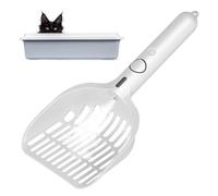 Aomig Smart Spray Cat Litter Scoops Sieve, Spray Deodorizable Kitty Litter Scoop with Water Reservoir, Deep Sifting Pet Cleaning Supplies Sifter, Comfortable Gripping Cat Poop Scooper for Kitty Puppy
