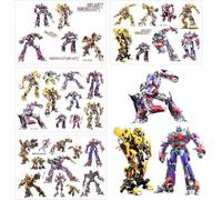 AOMIG Temporary Tattoo for Kids, 4 Sheets Kid Temporary Tattoos Sticker, Waterproof Fake Tattoo Set, Childrens Cartoon Tattoo Stickers for Boys Girls Birthday Gift Party Bag Filler (Transforming Car)