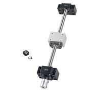 AOMIKITSTU Ball Screw SFU1204-250mm 1 pcs, Anti-Backlash Ball Screw with BK10/BF10 End Support, Nut Housing, Shaft Coupling, Ballscrew Kit for CNC Machine Tools
