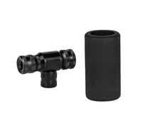 Aomiun CO2 Inflator, Presta Schrader Valve Compatible, Insulated Sleeve Included, Fits USA French Valves with Freeze Guard for Road Mountain Bikes (Black)