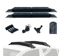 Aomiun Soft Roof Rack Pads, 600D Oxford Fabric Waterproof Tear Proof with Quick Release Buckles Anti Slip Bottom, for Surfboard Kayak Ski Board Luggage Paddle Board Canoe (Roof Rack)