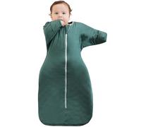 Aomloge PuppyPaws: Baby Sleeping Bag 1.5 TOG, Swaddle with Arms Up Long Sleeves and Mitten Cuffs, Bamboo Rayon Sleep Sack 9-15 Months, Wearable Blanket Baby with 2-Way Zipper