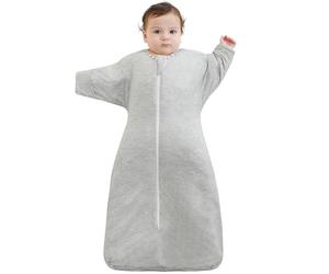 Aomloge PuppyPaws: Baby Sleeping Bag 1.5 TOG, Swaddle with Arms Up Long Sleeves and Mitten Cuffs, Bamboo Rayon Sleep Sack 3-6 Months, Wearable Blanket Baby with 2-Way Zipper