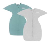 Aomloge PuppyPaws Transitional Swaddle 2 Pack, Swaddles for Newborns, 1.0 Tog Sleep Sack 3-6 Months, Wearable Blanket Baby with 2-Way Zipper