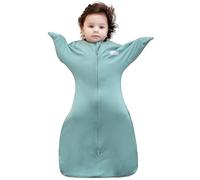 Aomloge PuppyPaws Transitional Swaddle, Swaddles for Newborns, 1.0 Tog Sleep Sack 6-9 Months, Wearable Blanket Baby with 2-Way Zipper