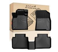 AOMSAZTO 2023 2024 Accord Floor Mats, Heavy Duty TPE All Weather Floor Mats Fit for 2023 2024 Honda Accord(Include Hybrid),Front & Rear Row Full Rubber Floor Liners Anti Skid Car Mats.