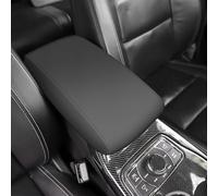AOMSAZTO Black Leather Armrest Covers for Grand Cherokee 2011-2021 Jeep Console Cushion for Grand Cherokee(not for 2022
