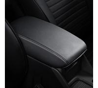 AOMSAZTO Center Console Cover for Subaru Forester 2013 2014 2015 2016 2017 2018 Faux Leather Black Car Armrest Cover Seat Box Protector Custom Fit Car Accessories