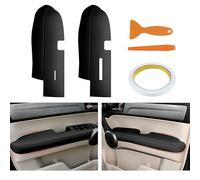 AOMSAZTO Front Door Panels Armrest Cover Leather Left & Right for Honda Cr-V CRV 2007-2012 (Black)