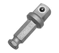 AOMUCH 7/16 Hex to 1/2 Square Socket Adapter Drive Converter Spring Ball Retainer Made to Fit Numerous Brands of Air Impacts and Cordless Impact Wrenches