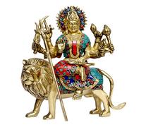 AONA Durga Idol/Shri Ambe Maa Brass Idol/Shri Vaishno Devi Idol/Sherawali MATA Idol/Durga MATA Brass Idol/Durga MATA Puja Idol