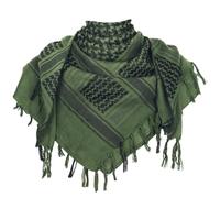 Aonal Military Shemagh Tactical Desert Scarf, 100% Cotton Keffiyeh Neck Head Scarf Wrap for Men Women, Deep Green, Large