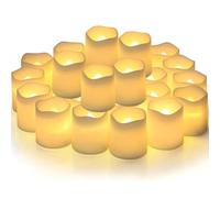 AONAT 24 Pack LED Tea Lights,Battery Powered,Flickering Flameless Candles,Warm White,Wedding, Christmas,Halloween,Party and Home Décor