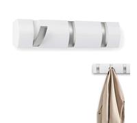 AONAT Coat Hooks Wall Mounted,Self-Adhesive Modern Wall Hooks,Modern Wall Coat Rack with 3 Hooks,Folding Metal Wall Hooks for Hanging Towel Clothes Keys,Hats