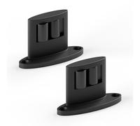 AONAYIOA Sliding Barn Door Bottom Floor Guide, Compact Double-Sided Roller Design, Aluminum Alloy with Smooth Nylon Rollers, Floor Mounted