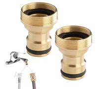 AONAYO Pack of 2 Gardena 1 inch, 1 inch hose connection, external thread Gardena coupling, quick coupling, tap connector, quick coupling, connector for garden hose